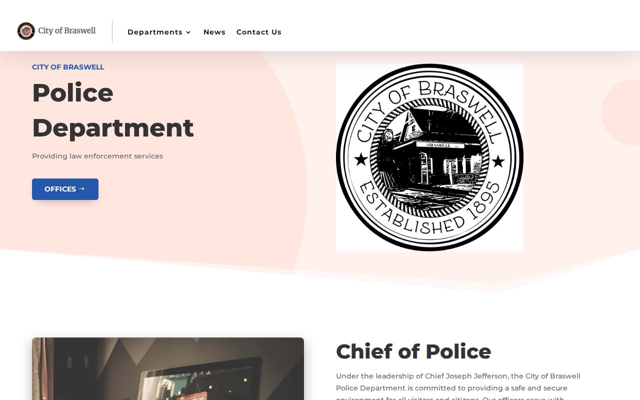 Official Braswell Police Department source for warrant contacts